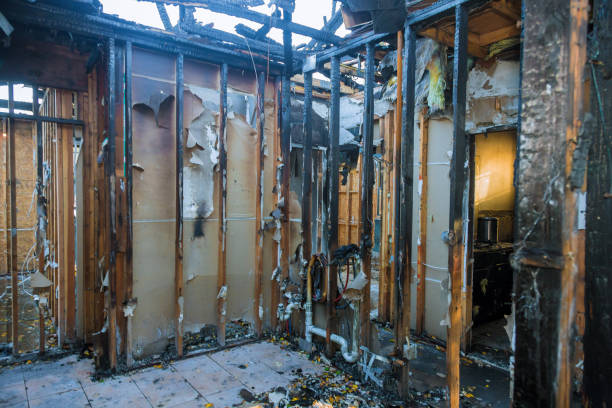 Professional Fire Damage Removal technician working in Hubbard, TX